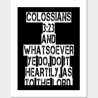 Colossians 3:23 Posters and Art